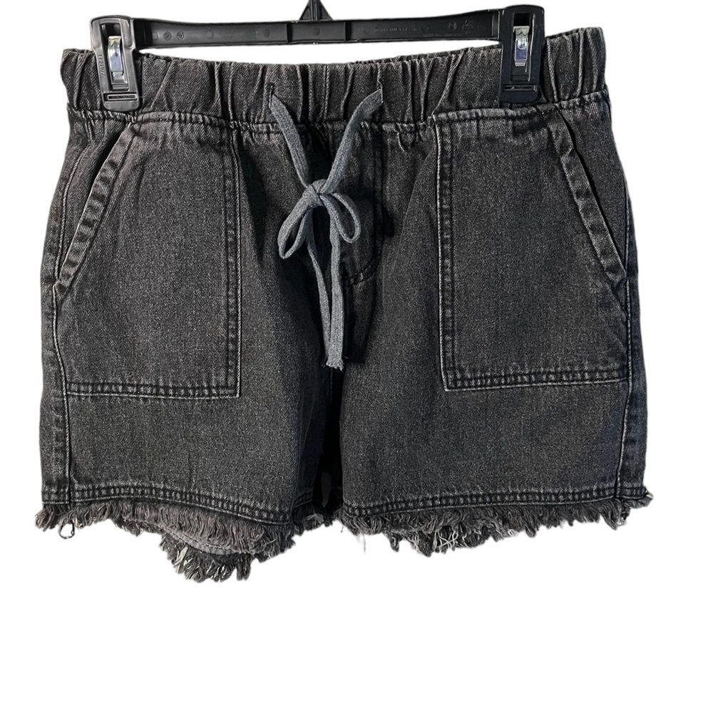 Women’s Black Denim Cut Off Shorts